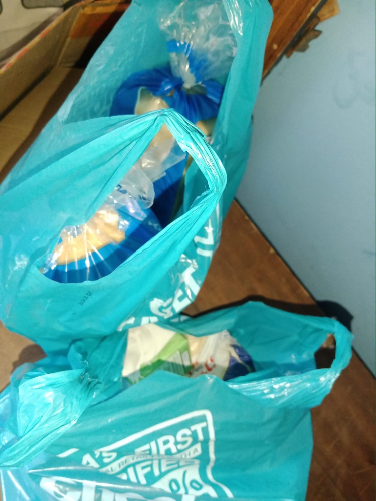 Assorted grocery donations for families in need